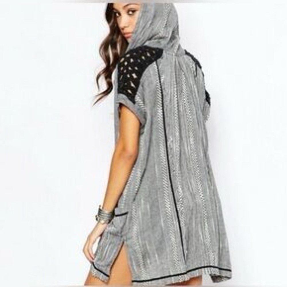 Free People Forever Yours Striped Tunic/Cover-up Medium